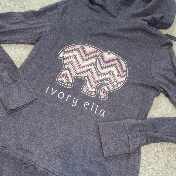 Ivory Ella Zip Up Hoodie Jacket Lavender Purple Size Small - Picture 7 of 7